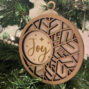 productfoto kerstbal "Joy"
