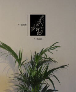 productfoto wanddecoratie met afmeting