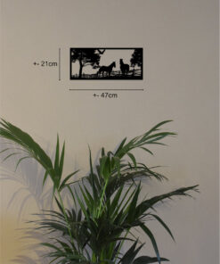 productfoto wanddecoratie met afmeting